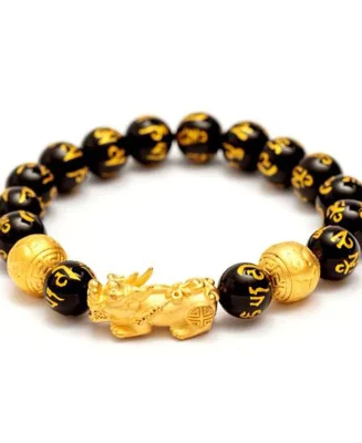 Feng Shui PiXiu Obsidian Attract Wealth Bracelet