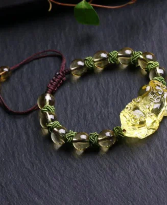 Citrine Pixiu Adjustable Wealth Bracelet